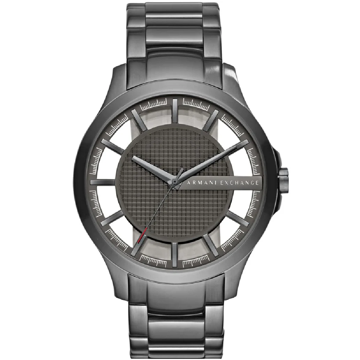 Armani Exchange Hampton Chronograph Grey Dial Grey Steel Strap Watch For Men - AX2188