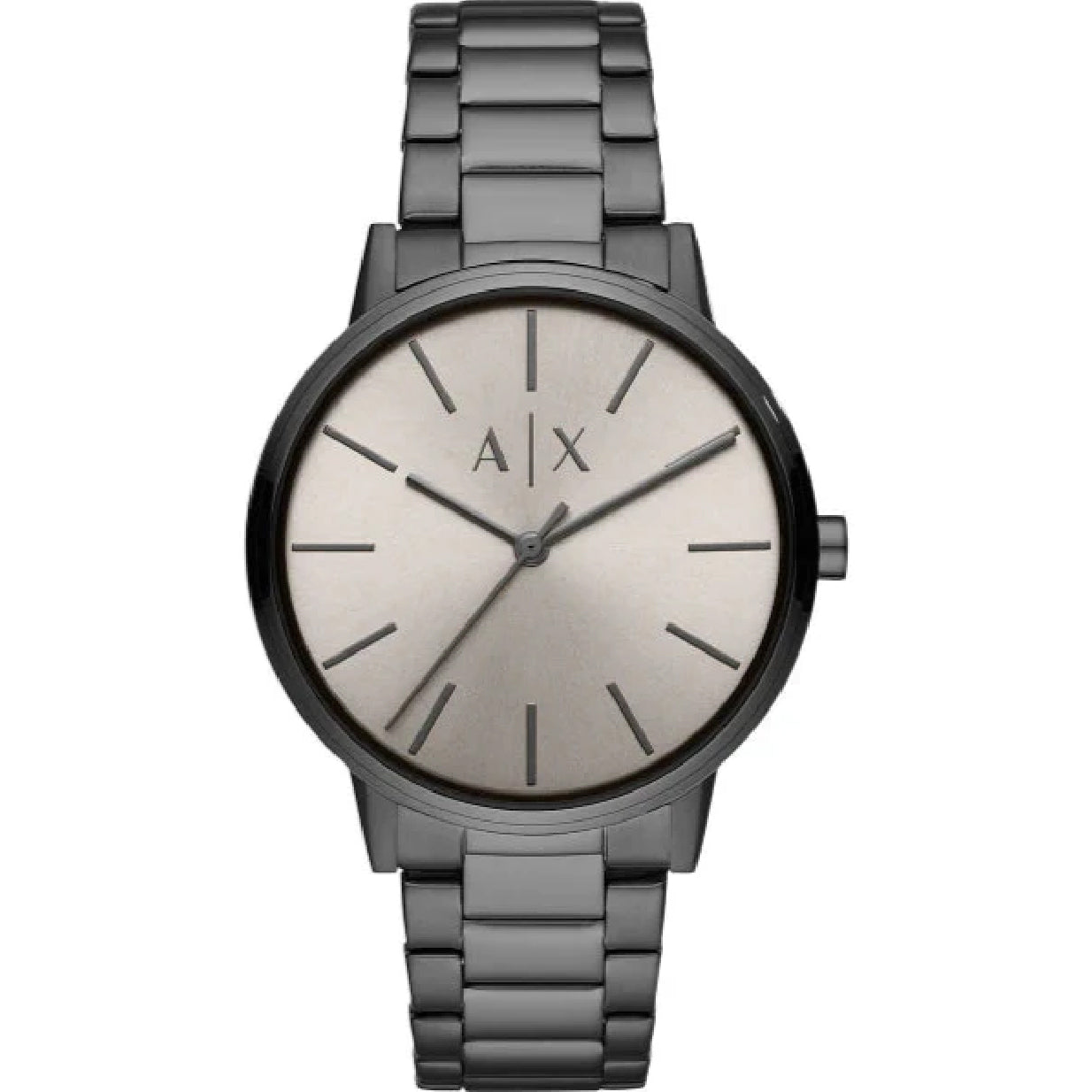 Armani Exchange Cayde Analog Grey Dial Grey Steel Strap Watch For Men - AX2722