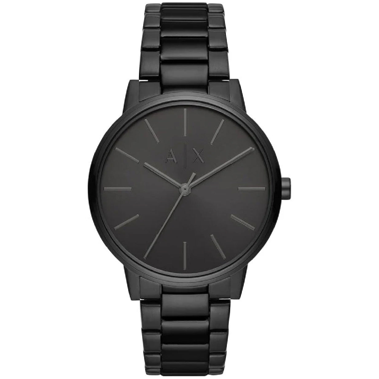 Armani Exchange Cayde Analog Black Dial Black Steel Strap Watch For Men - AX2701