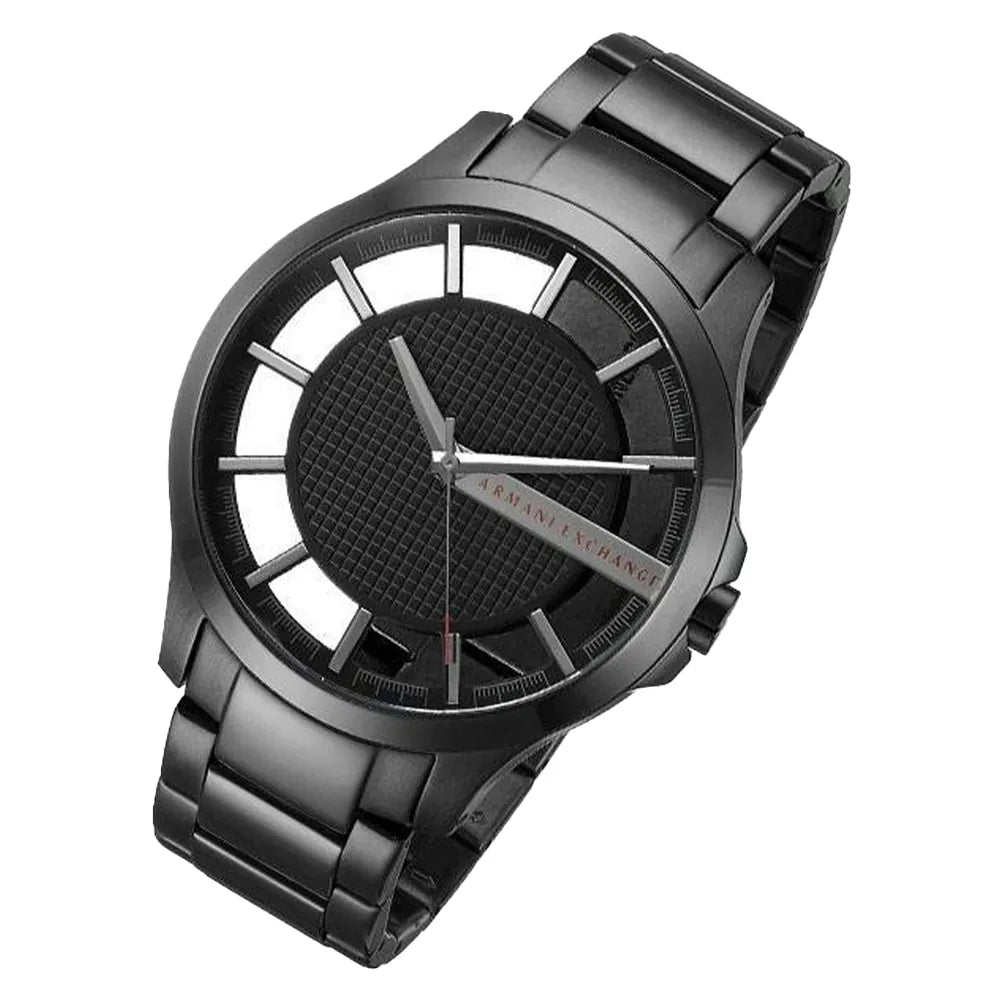 Armani Exchange Hampton Chronograph Black Dial Black Steel Strap Watch For Men - AX2189  2 sold in last 20 hours