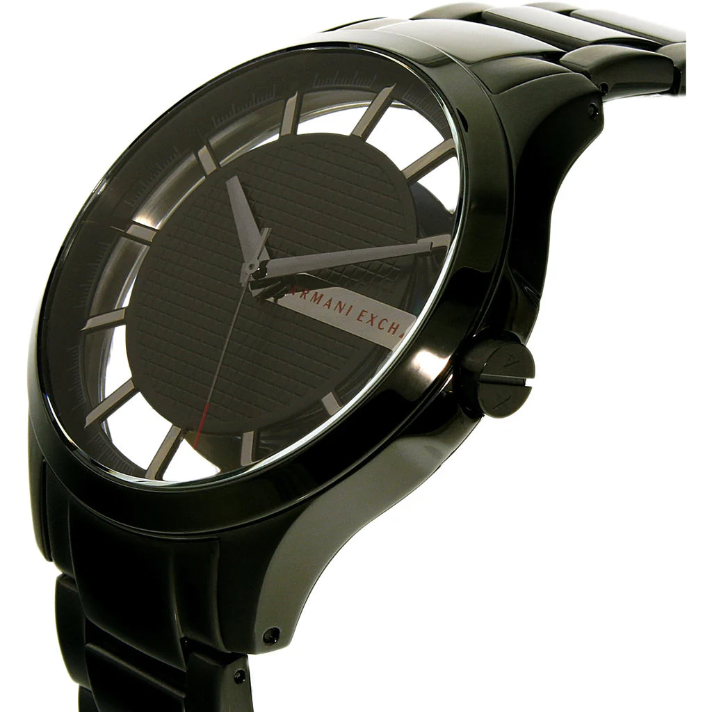 Armani Exchange Hampton Chronograph Black Dial Black Steel Strap Watch For Men - AX2189  2 sold in last 20 hours