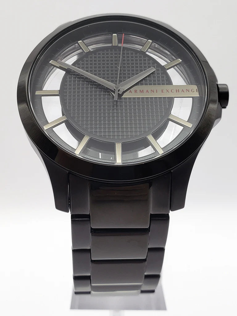 Armani Exchange Hampton Chronograph Black Dial Black Steel Strap Watch For Men - AX2189  2 sold in last 20 hours