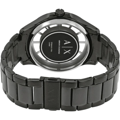 Armani Exchange Hampton Chronograph Grey Dial Grey Steel Strap Watch For Men - AX2188