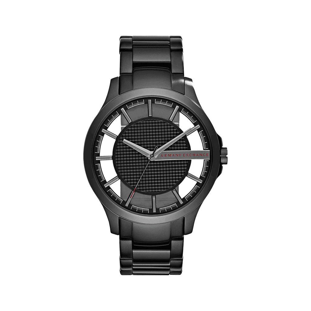 Armani Exchange Hampton Chronograph Black Dial Black Steel Strap Watch For Men - AX2189  2 sold in last 20 hours